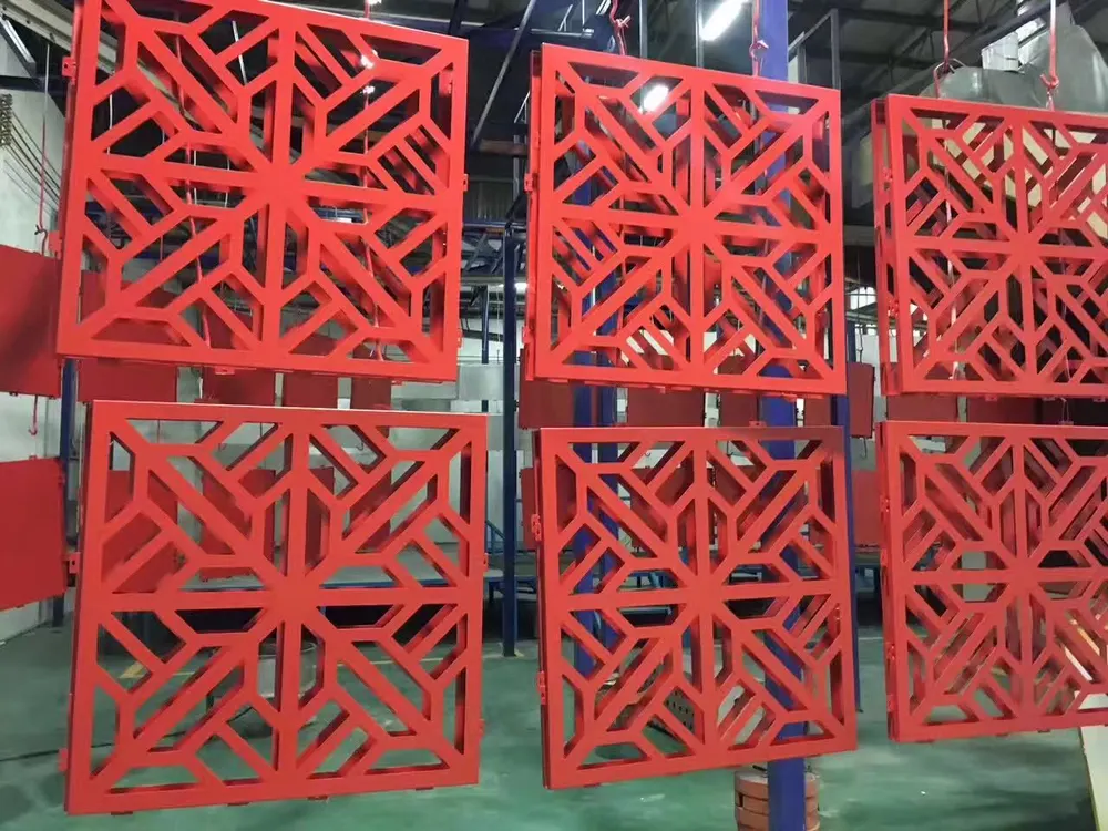 Aluminum Metal Interior Facade Cladding Laser Cut Decorative Panels — Foshan Qi Aluminum Decorative Materials Co., Ltd