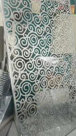 AA1100 Material Aluminum Engraved Perforated Sheets For Wall Cladding Decoration