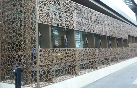 Accordding to CAD Drawing CNC Carving Pattern Aluminum Perforated Panel Outdoor fence view 4