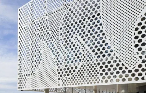 AA1100 Material Perforated Panel for Exterior Building — Foshan Qi Aluminum Decorative Materials Co., Ltd
