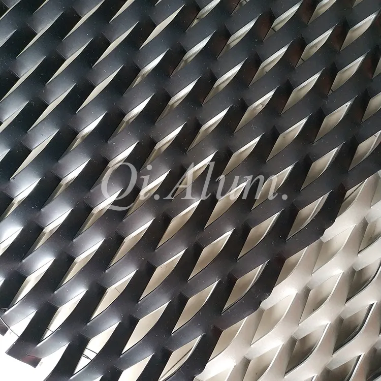 aluminum wire mesh powder coating for ceiling decoration — Foshan Qi Aluminum Decorative Materials Co., Ltd