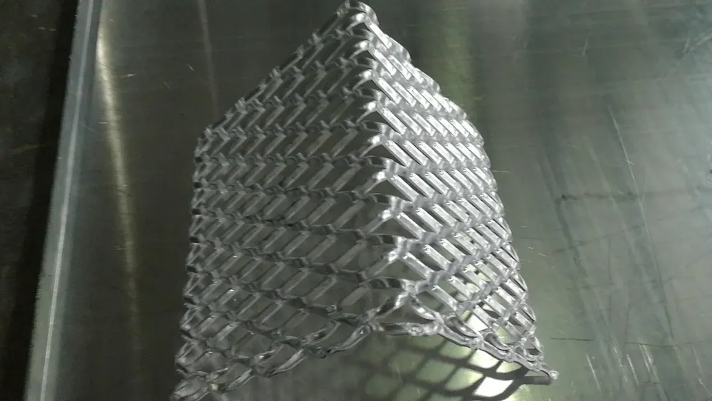 AA5005 Material Aluminum Metal Mesh Sheets for Exterior Decoration — Foshan Qi Aluminum Decorative Materials Co., Ltd
