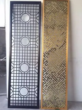 Flower Carved Aluminum Screens single panel