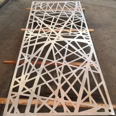 Exterior wall precision sheet metal fabricators decorative custom perforated metal