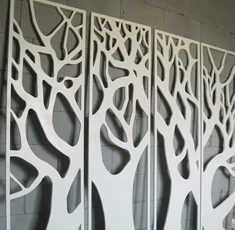 Laser Cutting Aluminium Cladding Sheet Metal Facade Panels For Building