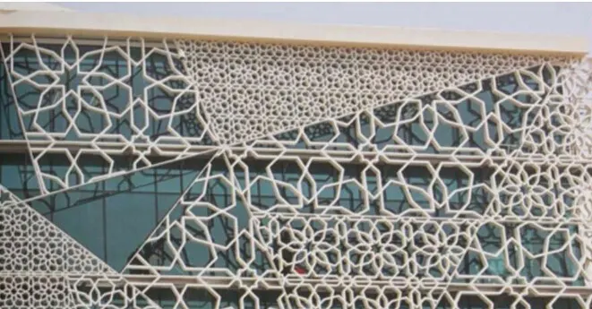 Aluminum perforated punching facade Metal Panel Cnc Carving Aluminum sheet &mdash; Foshan Qi Aluminum Decorative Materials Co., Ltd