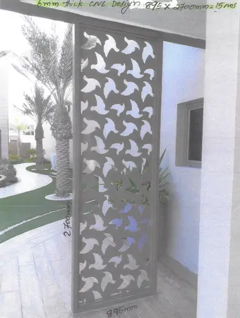 Interior/Exterior Aluminum Perforated Screen PE/PVDF Coating Panel