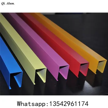 Aluminum ceiling U Channel Aluminum tube for conference rooms amd hotels