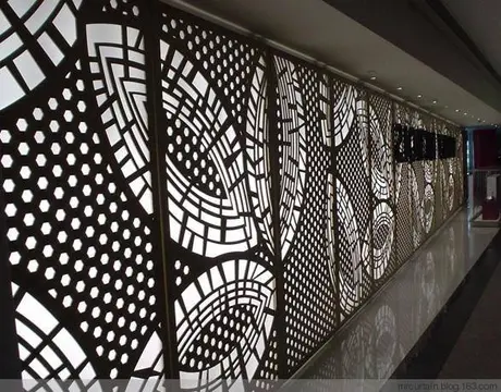 Aluminum perforated punching facade Metal Panel Cnc Carving Aluminum sheet view 5