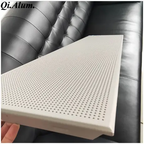 Aluminum Perforated metal clip in ceiling tile for building decoration