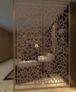 Interior Laser Cutting Aluminum Curtain Wall facade panel — Foshan Qi Aluminum Decorative Materials Co., Ltd