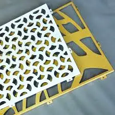 Powder coated aluminium facade screens panels