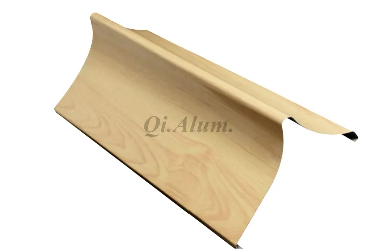 V shape aluminum decorative office clip metal baflle ceiling &mdash; Foshan Qi Aluminum Decorative Materials Co., Ltd