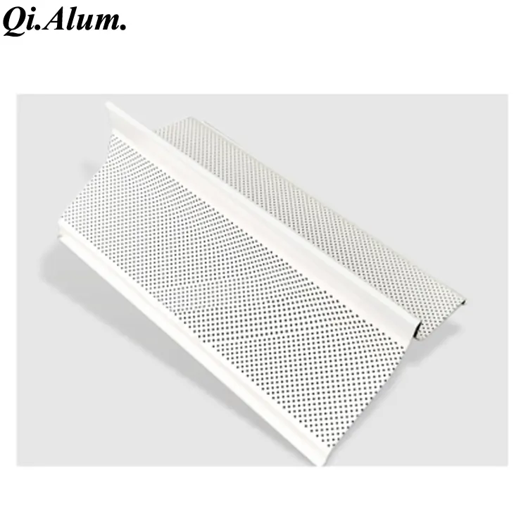 Station Metal V plank ceiling Aluminum false ceiling — Foshan Qi Aluminum Decorative Materials Co., Ltd