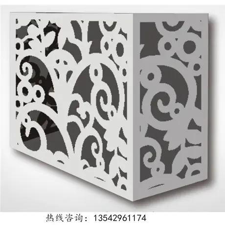 Light weight decorative metal aluminum air conditioner cover
