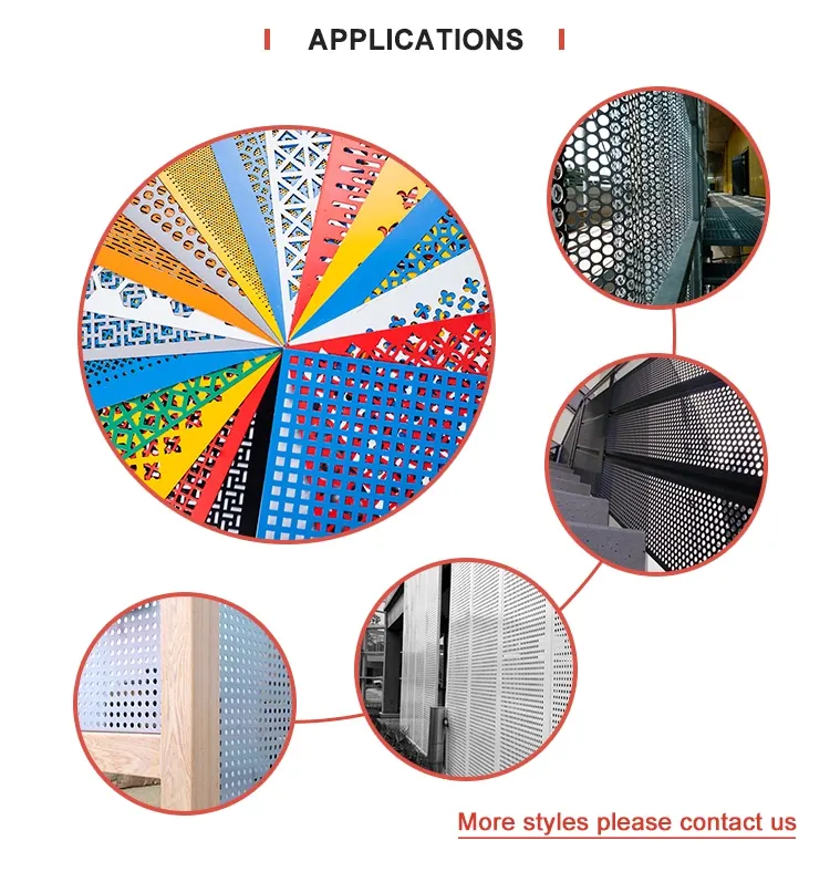 Spray coated aluminum perforated metal mesh sheet — Foshan Qi Aluminum Decorative Materials Co., Ltd