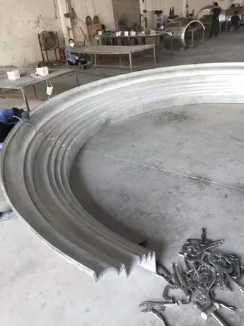 architeceural aluminum double curved solid panel