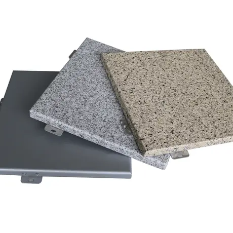 stone finish cladding aluminum solid panel