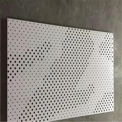 AA5005 Material Aluminum Perforated Sheets PPG Paint Fire rated Decorative Sheets