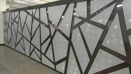 Decorative Metal Sheet Perforated Aluminum Fence Panel