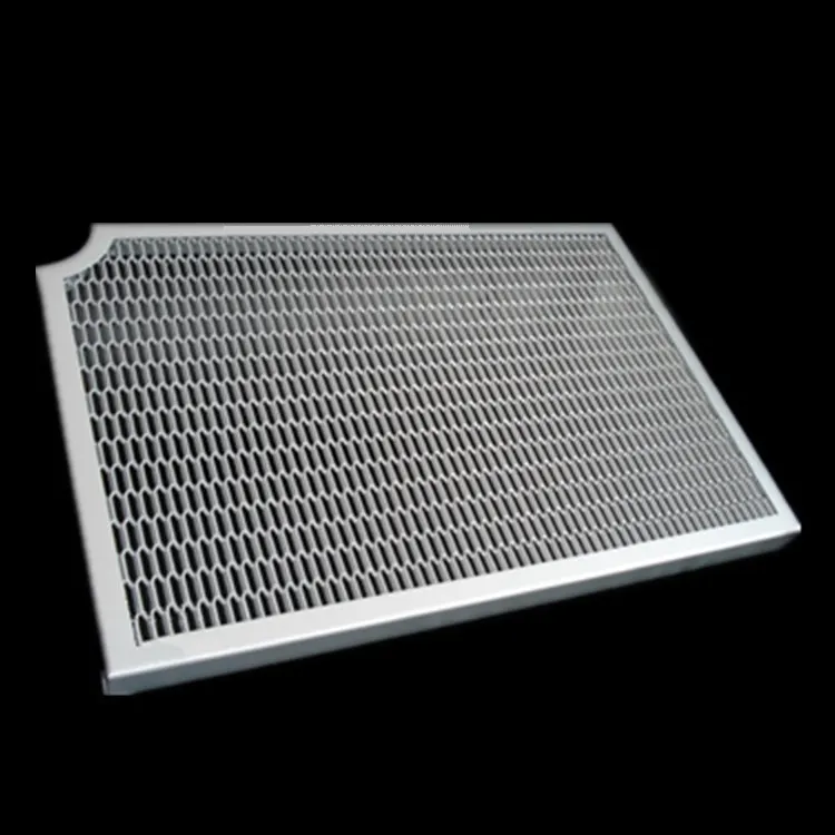 Building Decorative Aluminum Small Hole expanded Mesh Panels — Foshan Qi Aluminum Decorative Materials Co., Ltd
