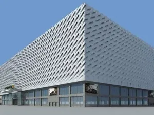 Double Wire Mesh Panel With Post Wholesale — Foshan Qi Aluminum Decorative Materials Co., Ltd