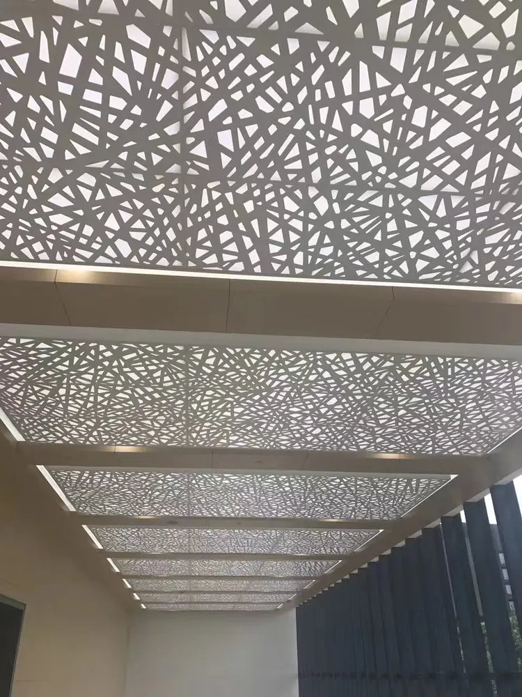 CNC Cuting Aluminum Decorative Perforated Panels For Buildings — Foshan Qi Aluminum Decorative Materials Co., Ltd