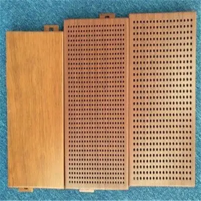 light weight 2.0mm aluminum perforated facade 3D metal sheet