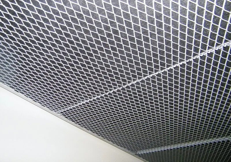 Aluminum Expanded Metal Wire Mesh For Ceiling Decoration Outdoor Decoration — Foshan Qi Aluminum Decorative Materials Co., Ltd