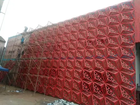 Custom size inch diamond shaped PVDF coated aluminium expended metal wire mesh for window guards
