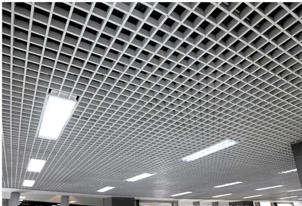 AA1060 Material Metal Aluminium Ceiling Mill Finish decorative Ceiling Panel Fire rated — Foshan Qi Aluminum Decorative Materials Co., Ltd