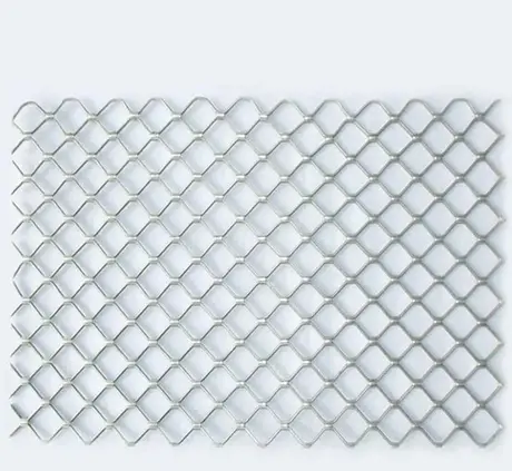 Wall decorative expanded metal mesh aluminium powder coated facade panel