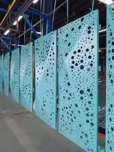 Aluminium Punching Wall Facade Tile Perforated Panel