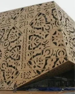 Popular Aluminum Decorative laser cut metal mashrabiya panel for Outdoor/Indoor Decorative — Foshan Qi Aluminum Decorative Materials Co., Ltd