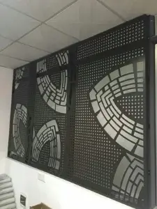 Round Holes Fireproof Aluminum Wall Cladding Metal Sheet for Building Decorative