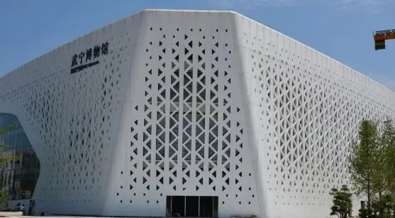 Micro Perforated sheet Outdoor Facade Wall Cladding Aluminum Perforated panel factory — Foshan Qi Aluminum Decorative Materials Co., Ltd