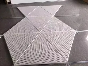 decorative aluminum expanded metal mesh panels with customized color — Foshan Qi Aluminum Decorative Materials Co., Ltd