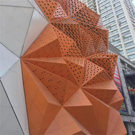 3D Wall Facade Cladding Solid Panels Curtain Wall Decorative Panel view 4