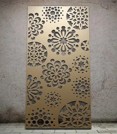 Wooden and stone pattern aluminum decorative solid 3D panel