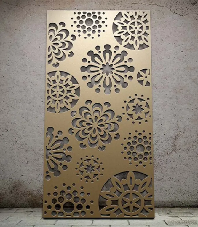 Wooden and stone pattern aluminum decorative solid 3D panel — Foshan Qi Aluminum Decorative Materials Co., Ltd