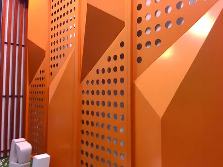 Aluminum Curtain Wall Decorative Perforated Plate Pattern