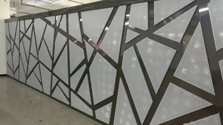 Manufacturing Aluminium Perforated Metal Canopy With Patterns Carved Decorative Wall Panel