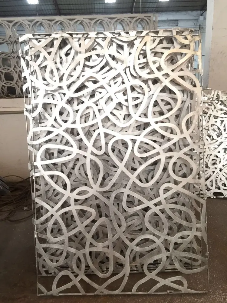 Outdoor Wall Panels Laser Cut Metal Wall Facade Decorative Screen — Foshan Qi Aluminum Decorative Materials Co., Ltd