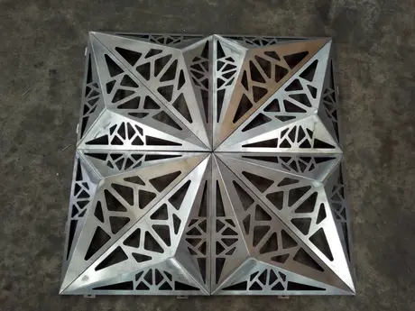 3D Aluminum Decorative Perforated Screen/Curtain Wall From Aluminum Building Material Manufacturer