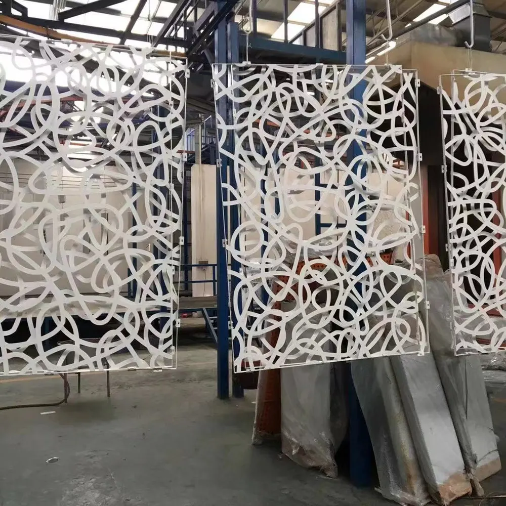 Cladding Cost Aluminium Facade Panel Aluminum Screen Mashrabiya Panel Perforated Panel and Hooks — Foshan Qi Aluminum Decorative Materials Co., Ltd