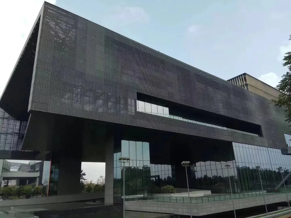Exterior Aluminum Veneer Curtain Wall Cladding Facade Panel — Foshan Qi Aluminum Decorative Materials Co., Ltd