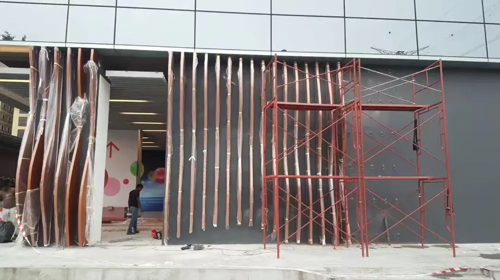 Stronger frameless glass facade wall cladding — Foshan Qi Aluminum Decorative Materials Co., Ltd