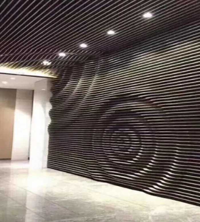 Akzo Nobel Paint Aluminum indoor use decorative divider/partition Manufacturer in China — Foshan Qi Aluminum Decorative Materials Co., Ltd