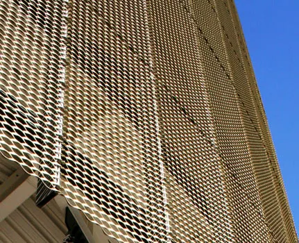 Aluminum Galvanized Perforated Metal Mesh Sheet for Exterior Building Decorative — Foshan Qi Aluminum Decorative Materials Co., Ltd