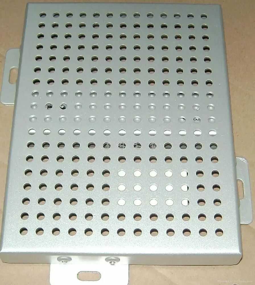Aluminium alloy material wall cladding perforated panel for building decorative — Foshan Qi Aluminum Decorative Materials Co., Ltd
